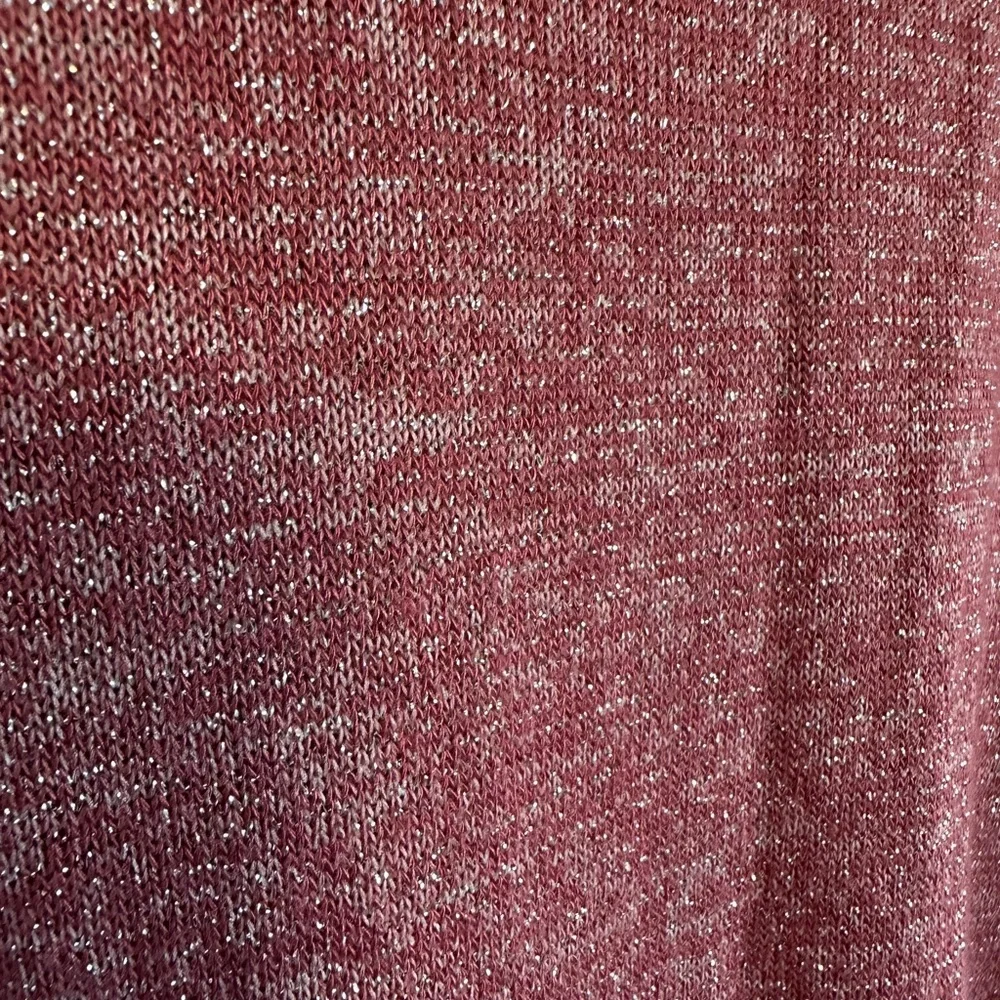 Maroon Glittery Long Sleeve Dress